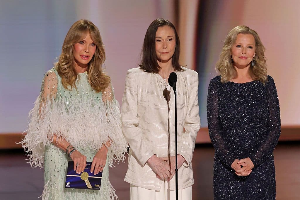 Original ‘Charlie’s Angels’ Stars Reunite at the Emmys to Honor the Late Farrah Fawcett: ‘The Shiniest Angel of Them All’